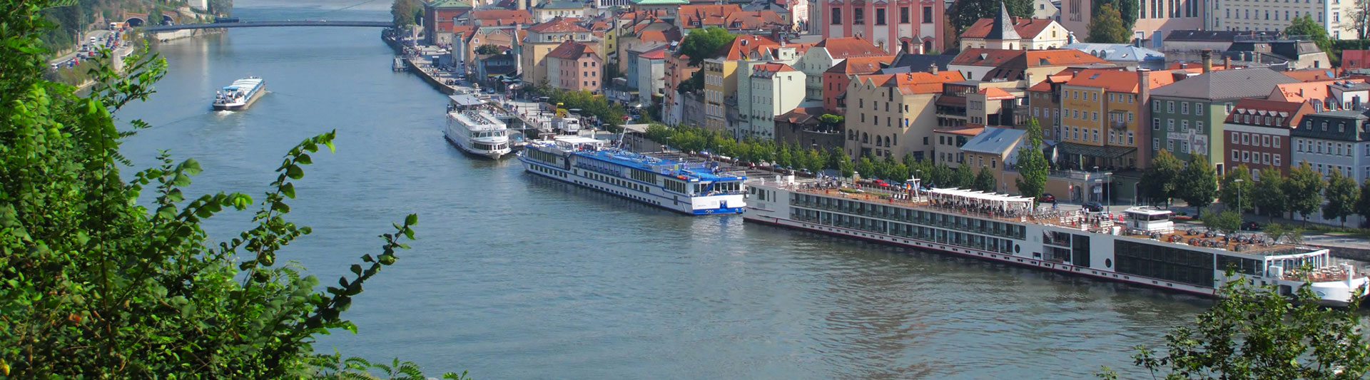 A modern Germany river cruise ship